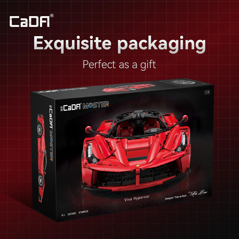 CaDA Master 1:8 Viva Hypercar Brick Model Kits, image 9