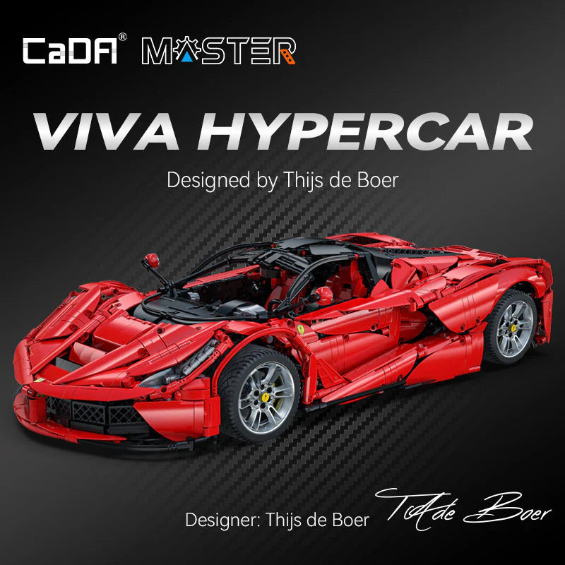 CaDA Master 1:8 Viva Hypercar Brick Model Kits, image 5