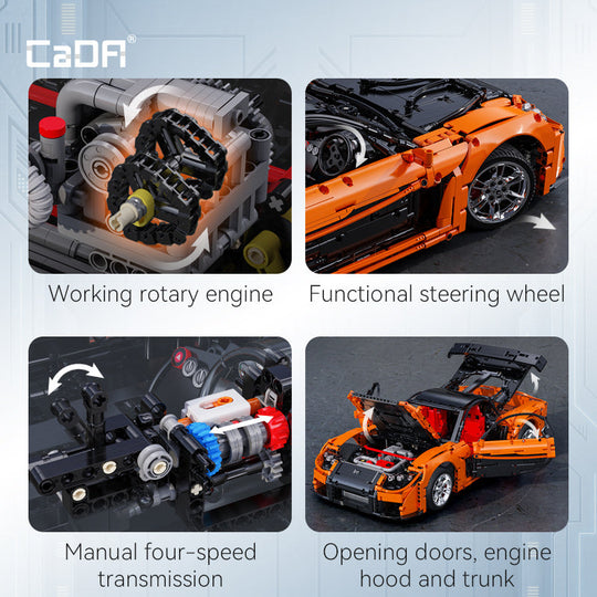 CaDA 1:8 Master Mazda RX-7 Brick R/C Car, image 6