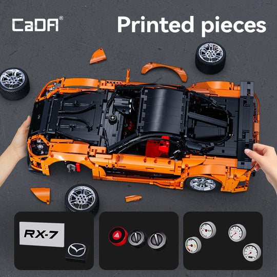 CaDA 1:8 Master Mazda RX-7 Brick R/C Car, image 7