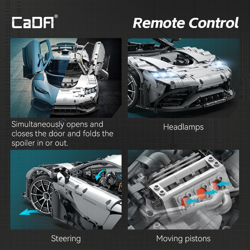 CaDA 1:8 Mercedes-AMG ONE R/C Brick Car, image 6