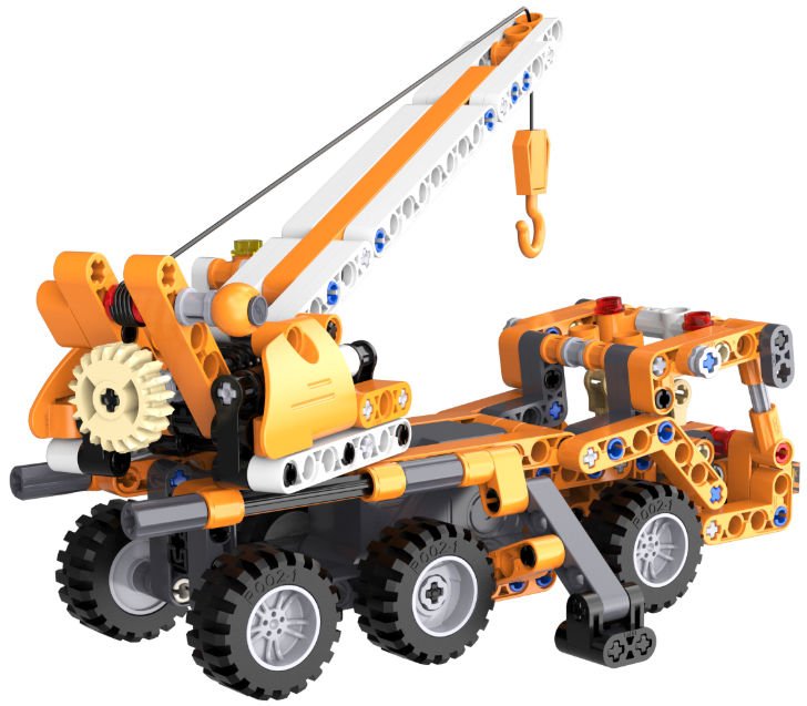 CaDA Pullback Excavator Brick Model Kits, image 5