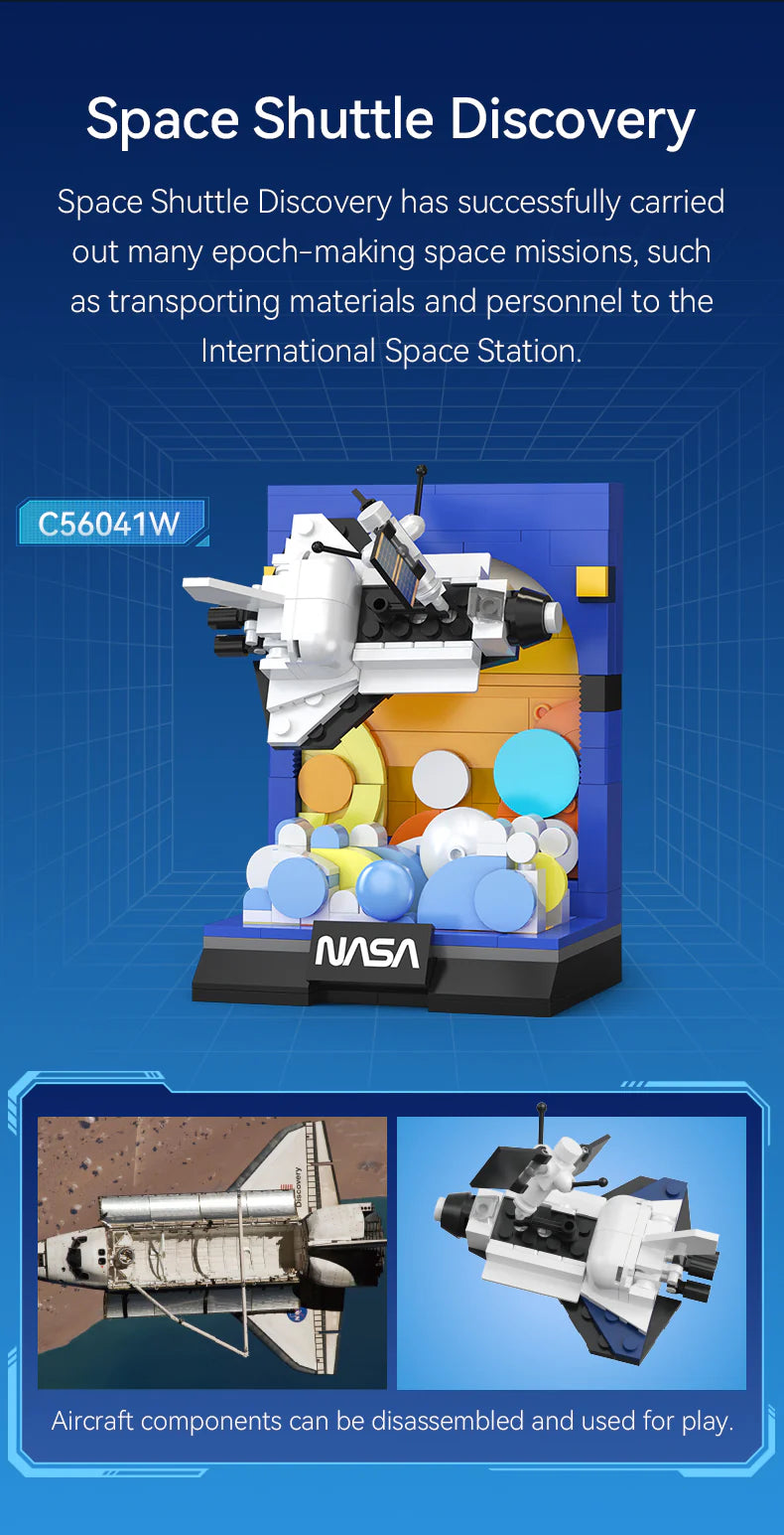 CaDA Space Shuttle Discovery Brick Model Kits, image 3