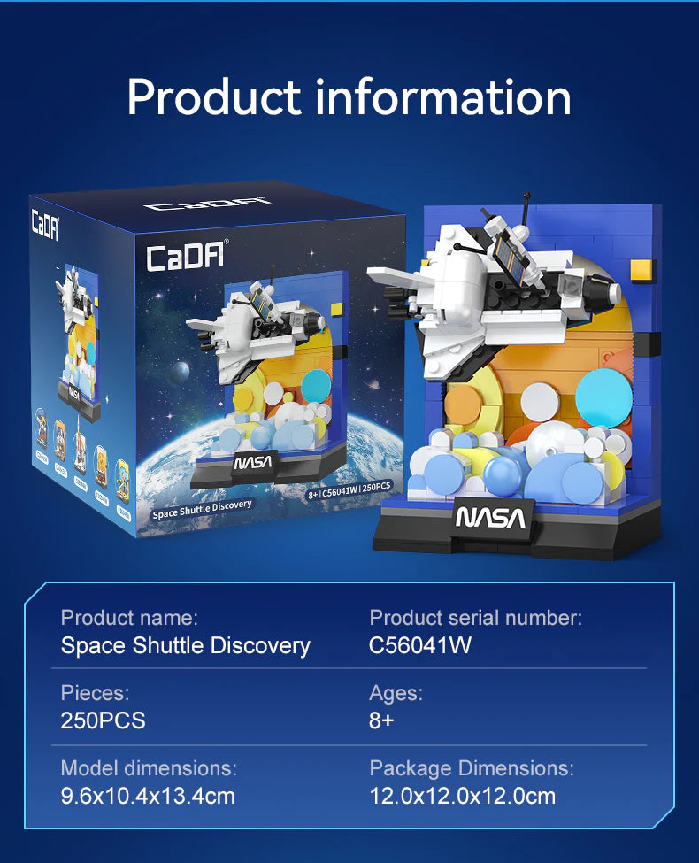 CaDA Space Shuttle Discovery Brick Model Kits, image 4