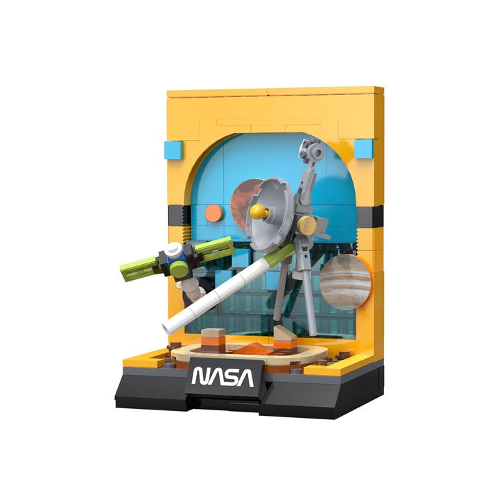 Toy model with NASA branding on a white background