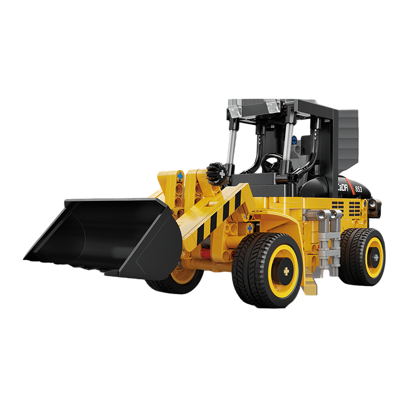 CaDA Wheel Loader Brick Model Kits