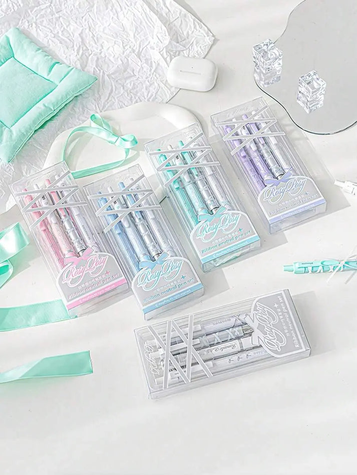 RosyPosy Ballet Ribbon Gel Pen Set 4pcs - 0.38/0.5mm, image 3