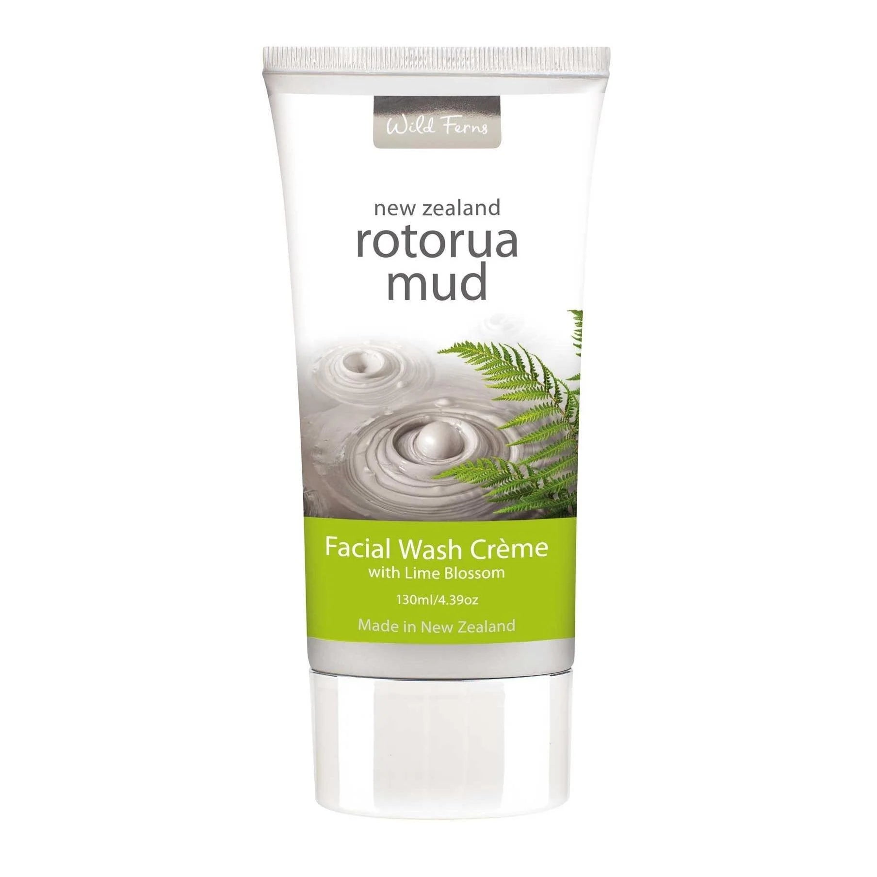 Wild Ferns Rotorua Mud Facial Wash Creme with Lime Blossom 130ml