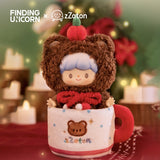 Finding Unicorn Winter Cocoa zZoton Vinyl Plush Pendant Hanging Card
