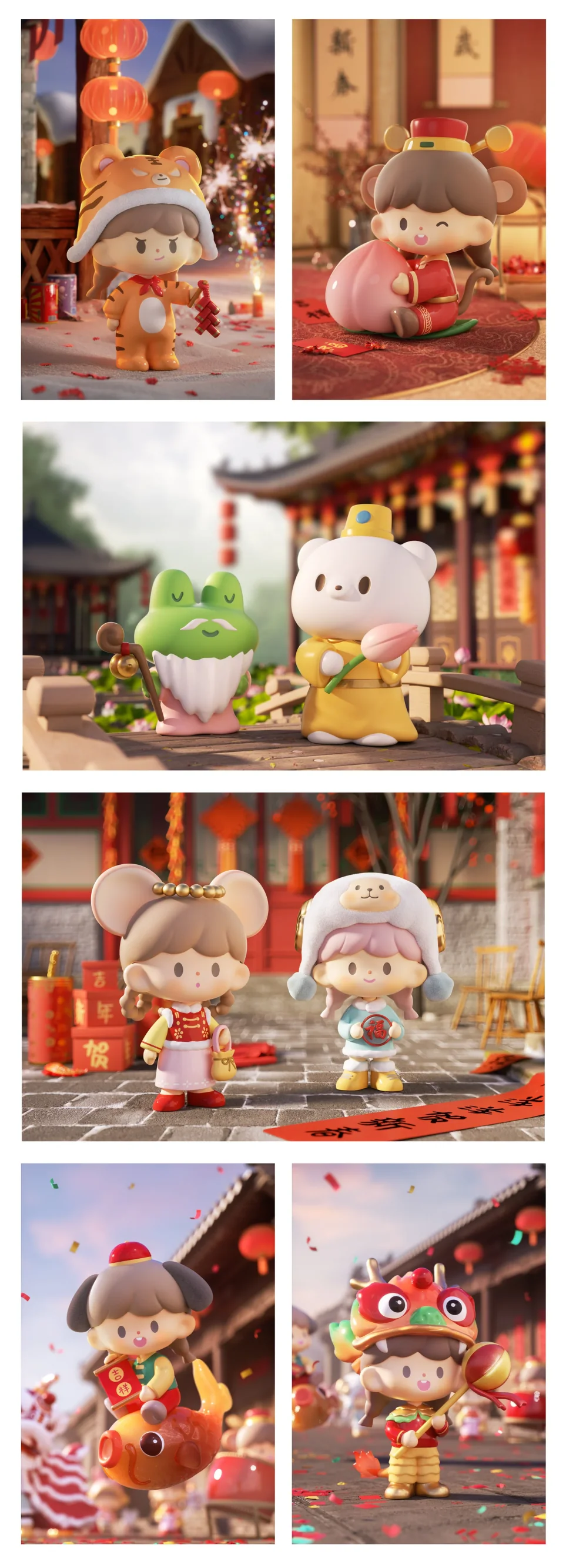 Finding Unicorn zZoton New Year In Apple Village Series Blind Box, image 6