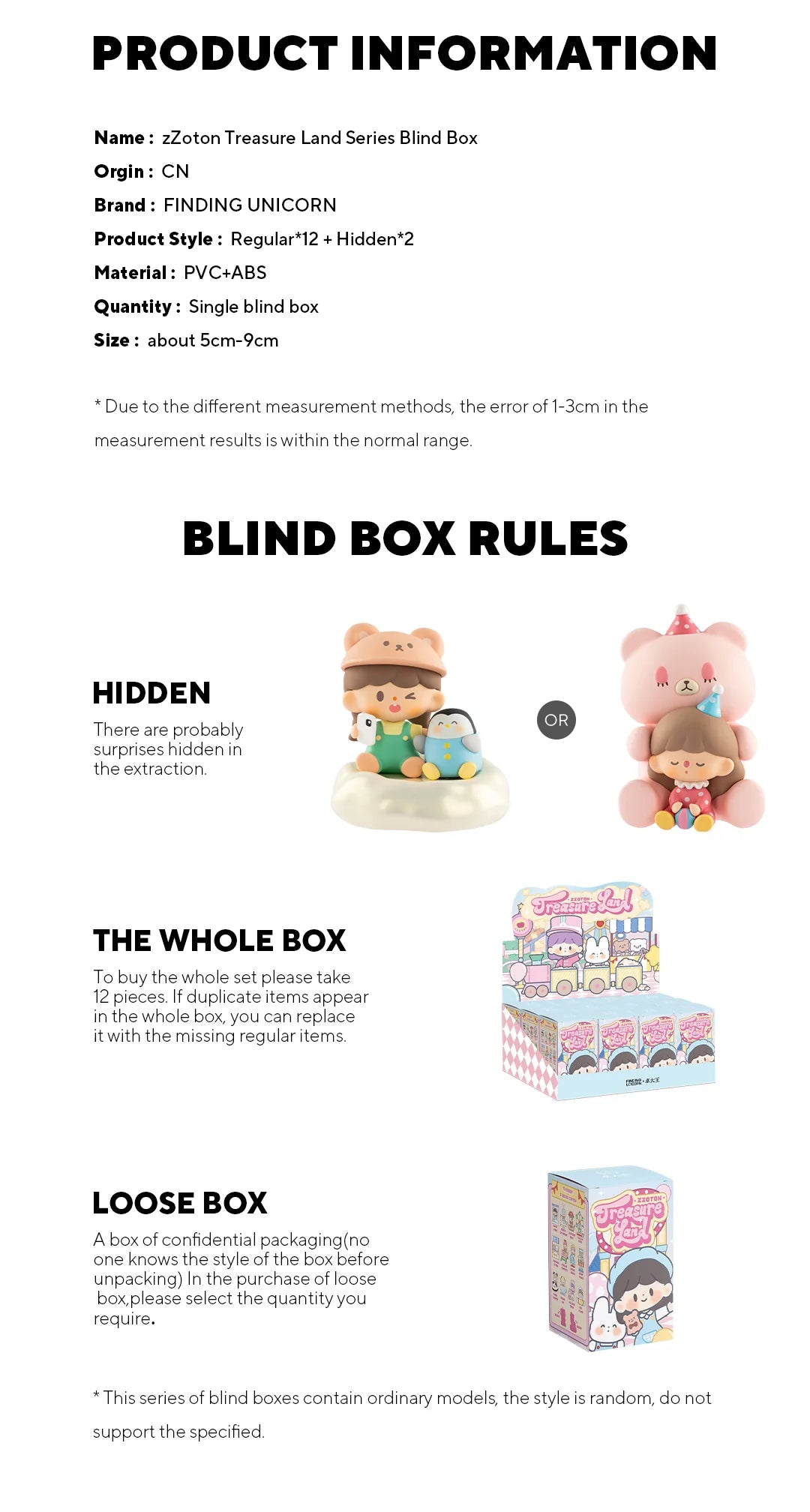 Finding Unicorn zZoton Treasure Land Series Blind Box, image 4