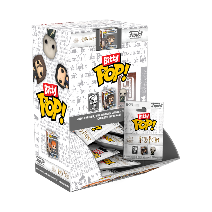 Funko Bitty Pop! packaging for Harry Potter on a white background