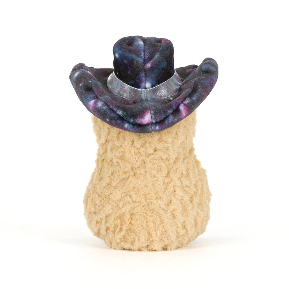 Decorative cork with a galaxy-patterned top on a white background