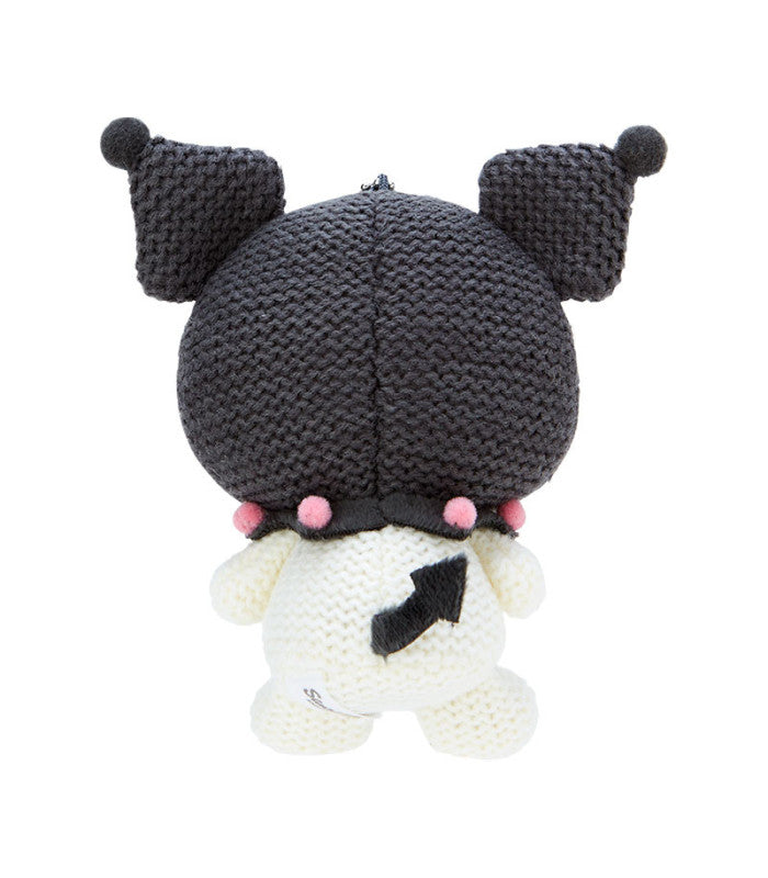 Sanrio Kuromi Amigurumi-Style Knitted Plush Mascot Holder