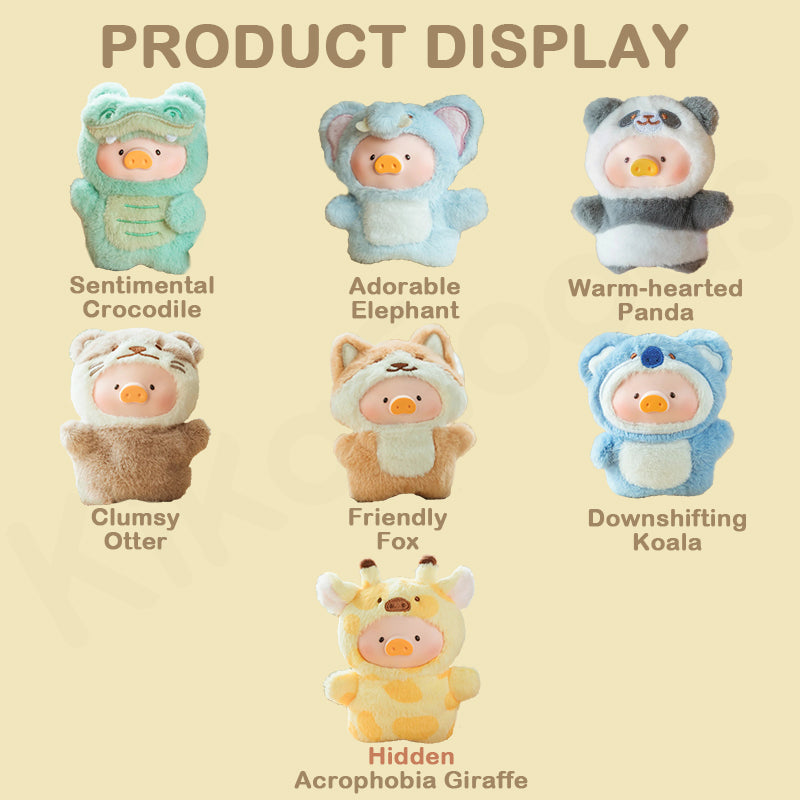 LuLu The Piggy Animal Party Puppet Show Plush Keychain Blind Box - Single Box, image 4