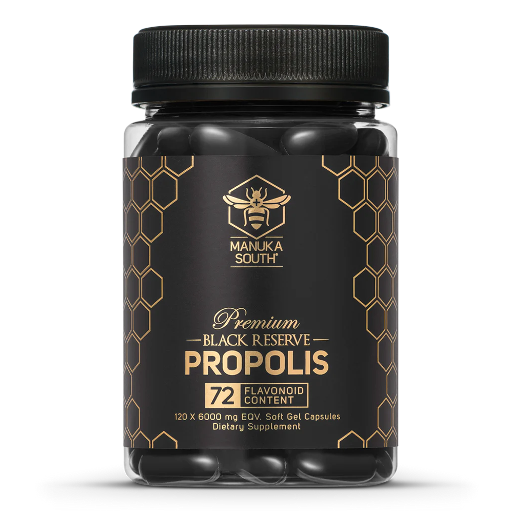 Manuka South Black Reserve Propolis 6000mg EQV 120 Softgel Capsules