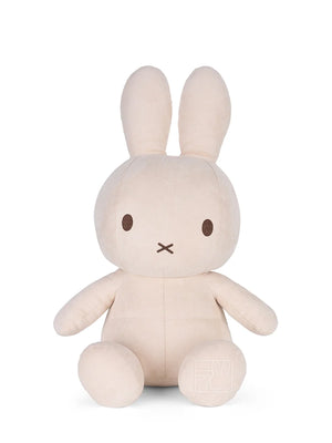 White plush rabbit toy on a white background