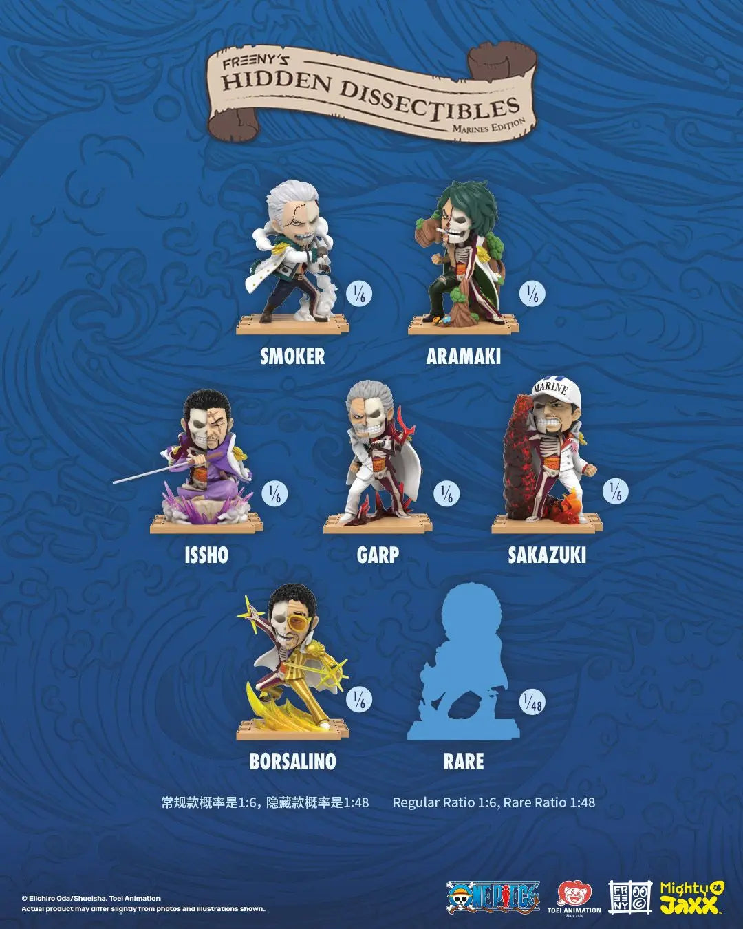 Mighty Jaxx: Freeny's Hidden Dissectibles One Piece Marines Edition Blind Box, image 3