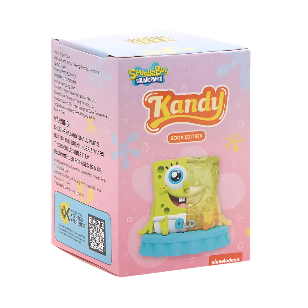 Kandy SpongeBob SquarePants toy packaging on a white background