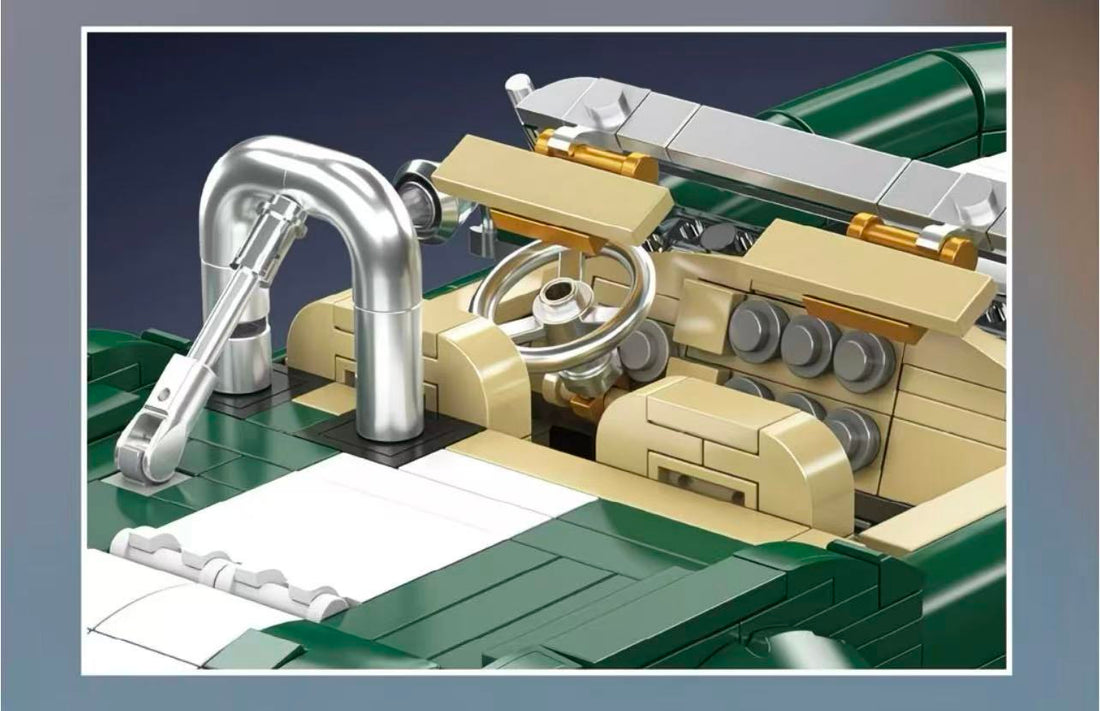 Mould King 10228 Classic Cobra Roadster Model Car Building Set, image 6