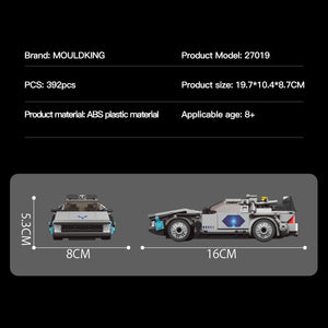Product details of a Mouldking model with dimensions and specifications.