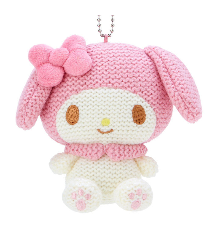 Sanrio My Melody Amigurumi-Style Knitted Plush Mascot Holder