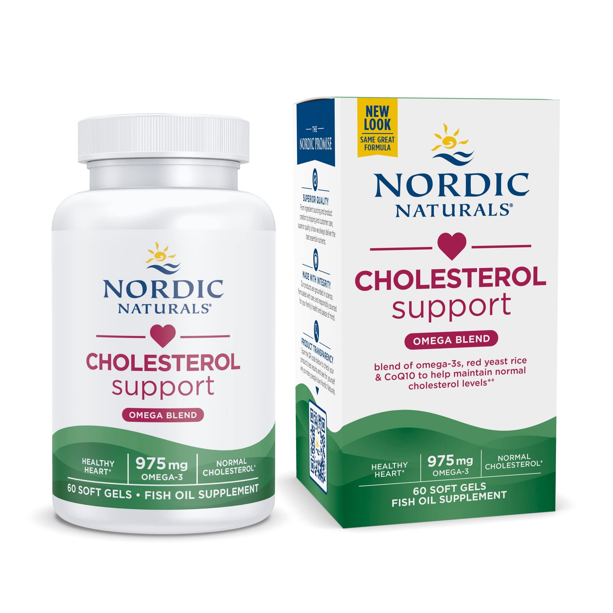 Nordic Naturals Cholesterol Support Omega Blend 975mg 60 Soft Gels