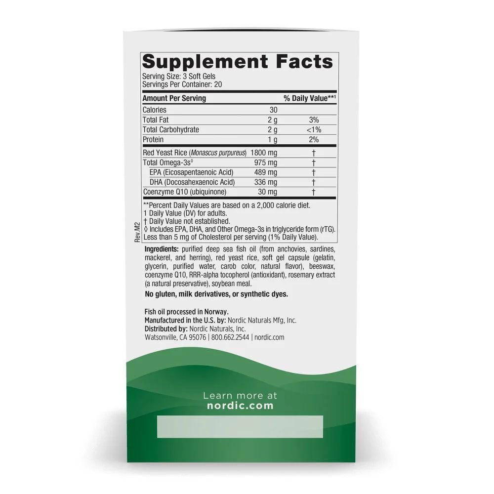 Nordic Naturals Cholesterol Support Omega Blend 975mg 60 Soft Gels, image 2