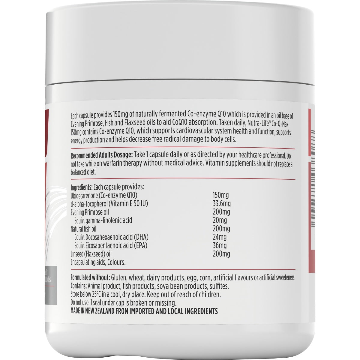 Nutra-Life Co-Q Max 150mg 60 Capsules