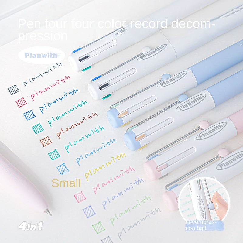Planwith 4in1 Multi-Color Gel Pen 0.5mm