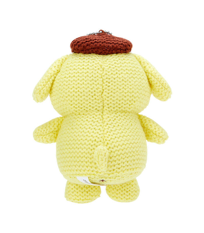 Sanrio Pompompurin Amigurumi-Style Knitted Plush Mascot Holder, image 3