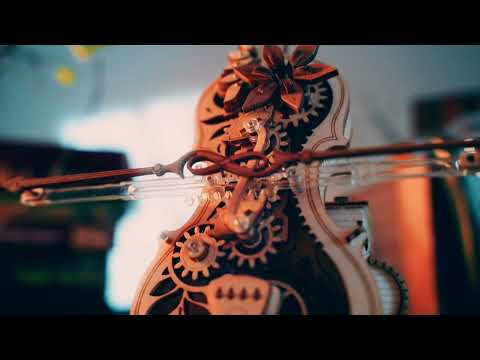 ROKR Magic Cello Mechanical Music Box 3D Wooden Puzzle
