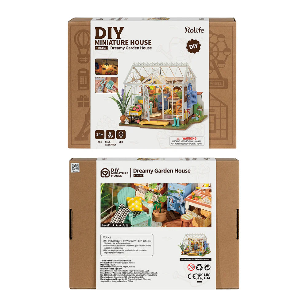 Rolife Dreamy Garden House DIY Miniature House Kit, image 3