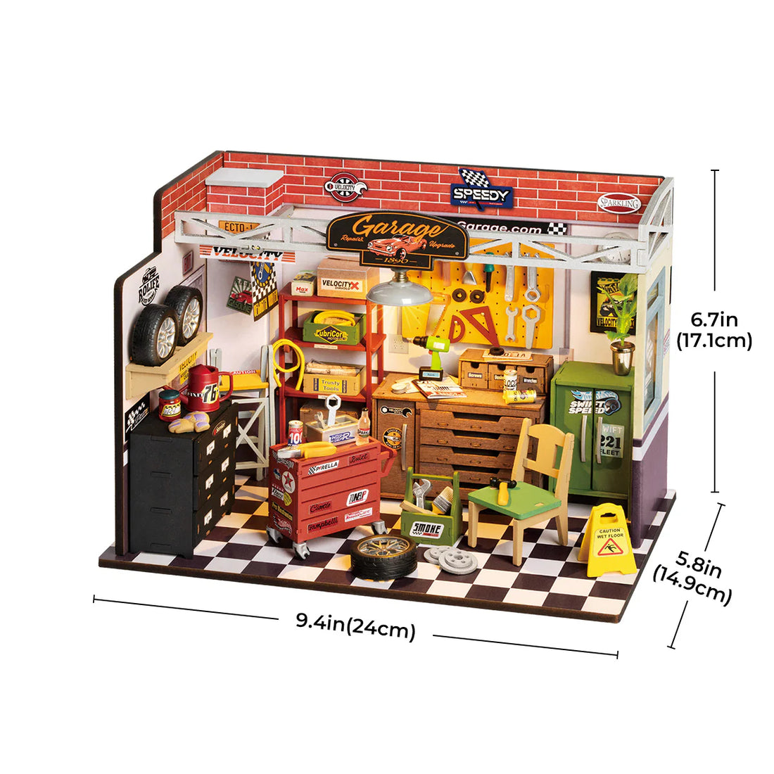 Rolife Garage Workshop DIY Miniature House Kit, image 3