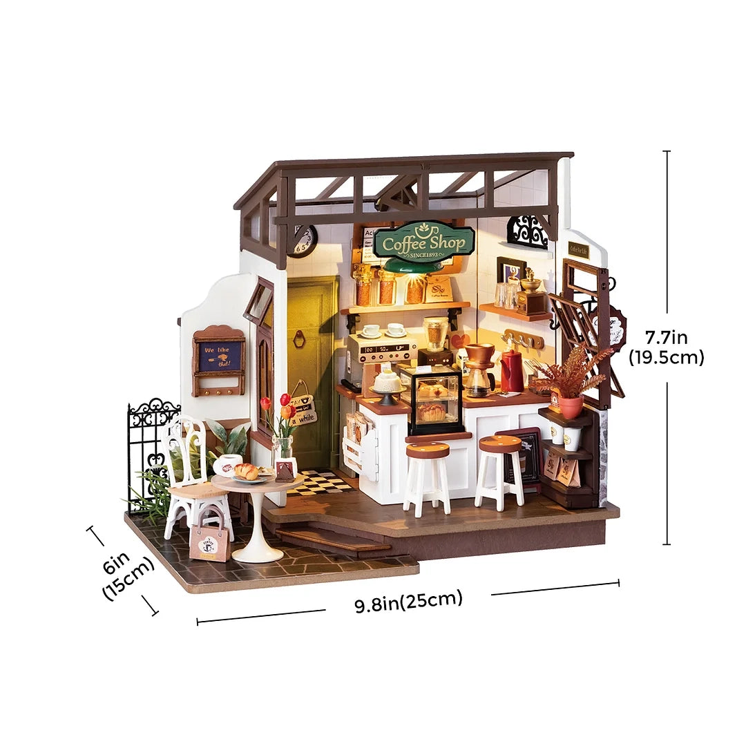 Rolife No.17 Flavory Café DIY Miniature House Kit, image 2