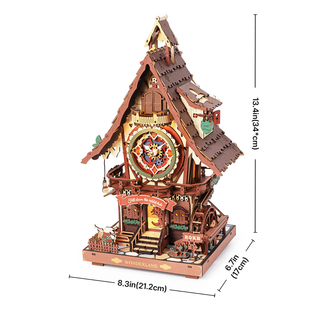 ROKR Cuckoo Clock DIY 3D Wooden Puzzles, image 2