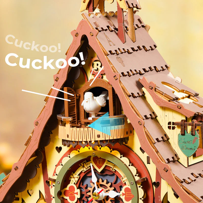 ROKR Cuckoo Clock DIY 3D Wooden Puzzles, image 11