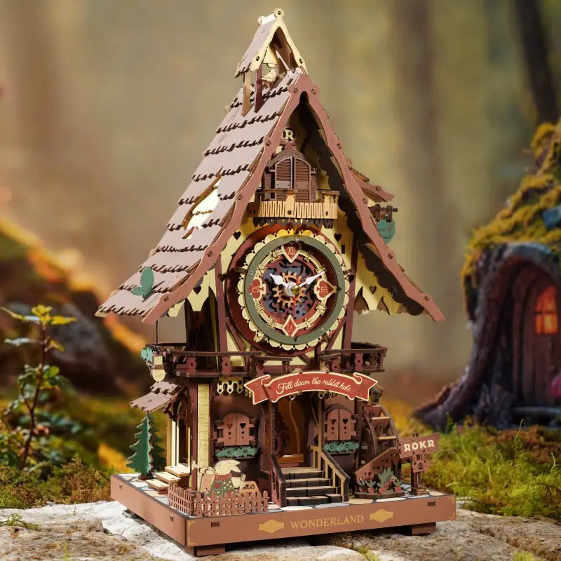 ROKR Cuckoo Clock DIY 3D Wooden Puzzles, image 5