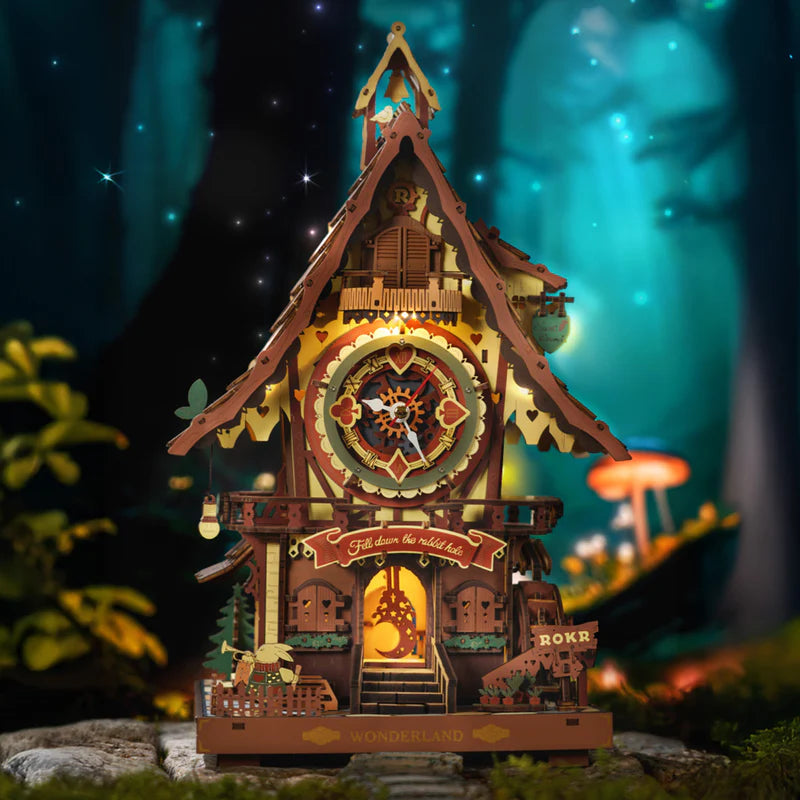 ROKR Cuckoo Clock DIY 3D Wooden Puzzles, image 6