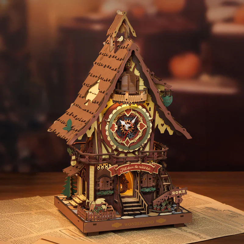 ROKR Cuckoo Clock DIY 3D Wooden Puzzles, image 7