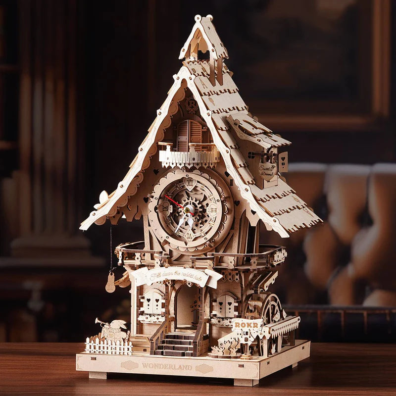ROKR Cuckoo Clock DIY 3D Wooden Puzzles, image 8