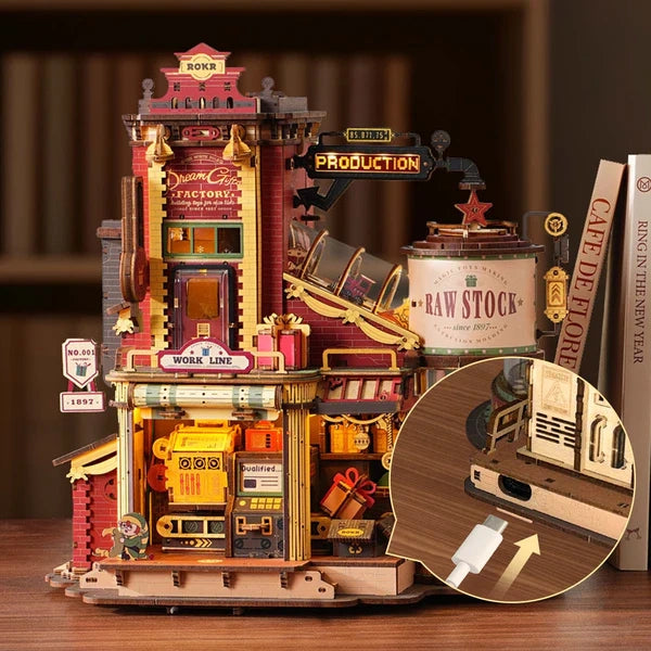ROKR Dream Gift Factory Music Box 3D Puzzle DIY Kit, image 6