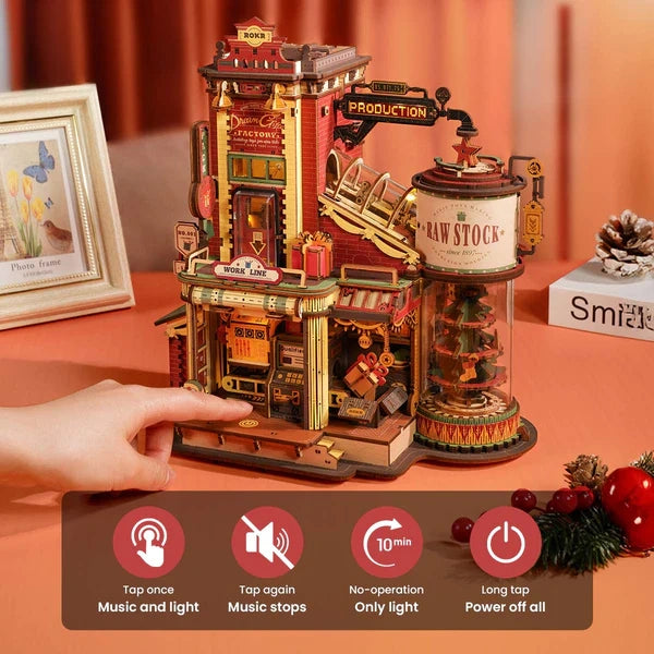 ROKR Dream Gift Factory Music Box 3D Puzzle DIY Kit, image 7