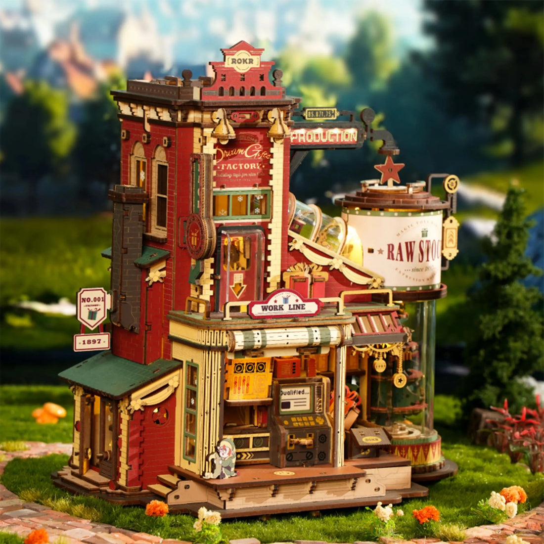 ROKR Dream Gift Factory Music Box 3D Puzzle DIY Kit, image 8