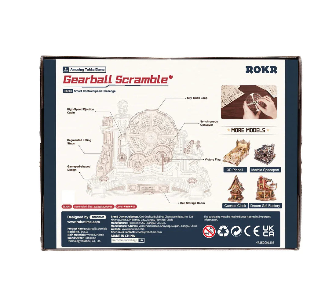 ROKR Gear Ball Challenge 3D Puzzle DIY Kit, image 9
