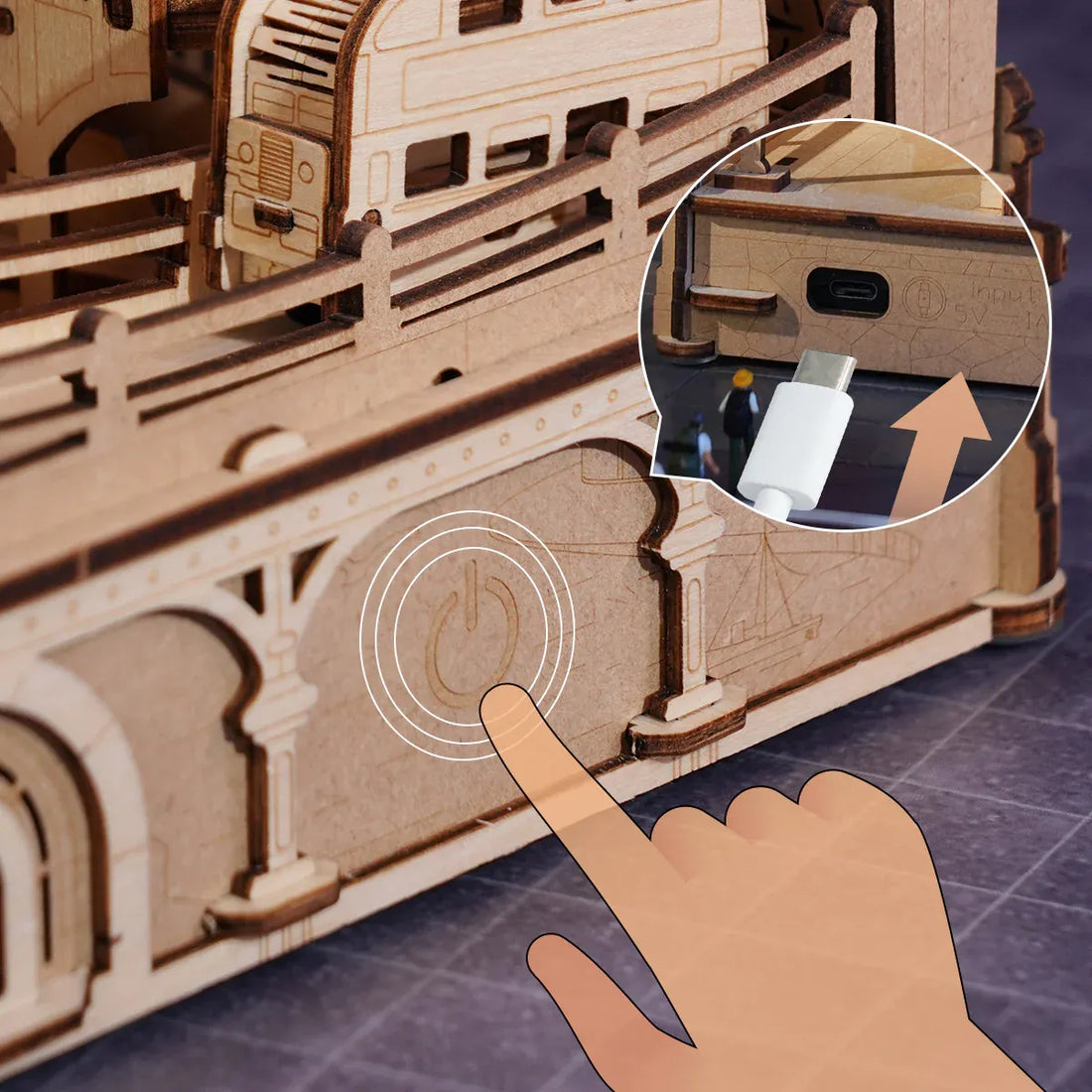 ROKR Marble Travel - London Marble Run 3D Puzzle DIY Kit, image 5