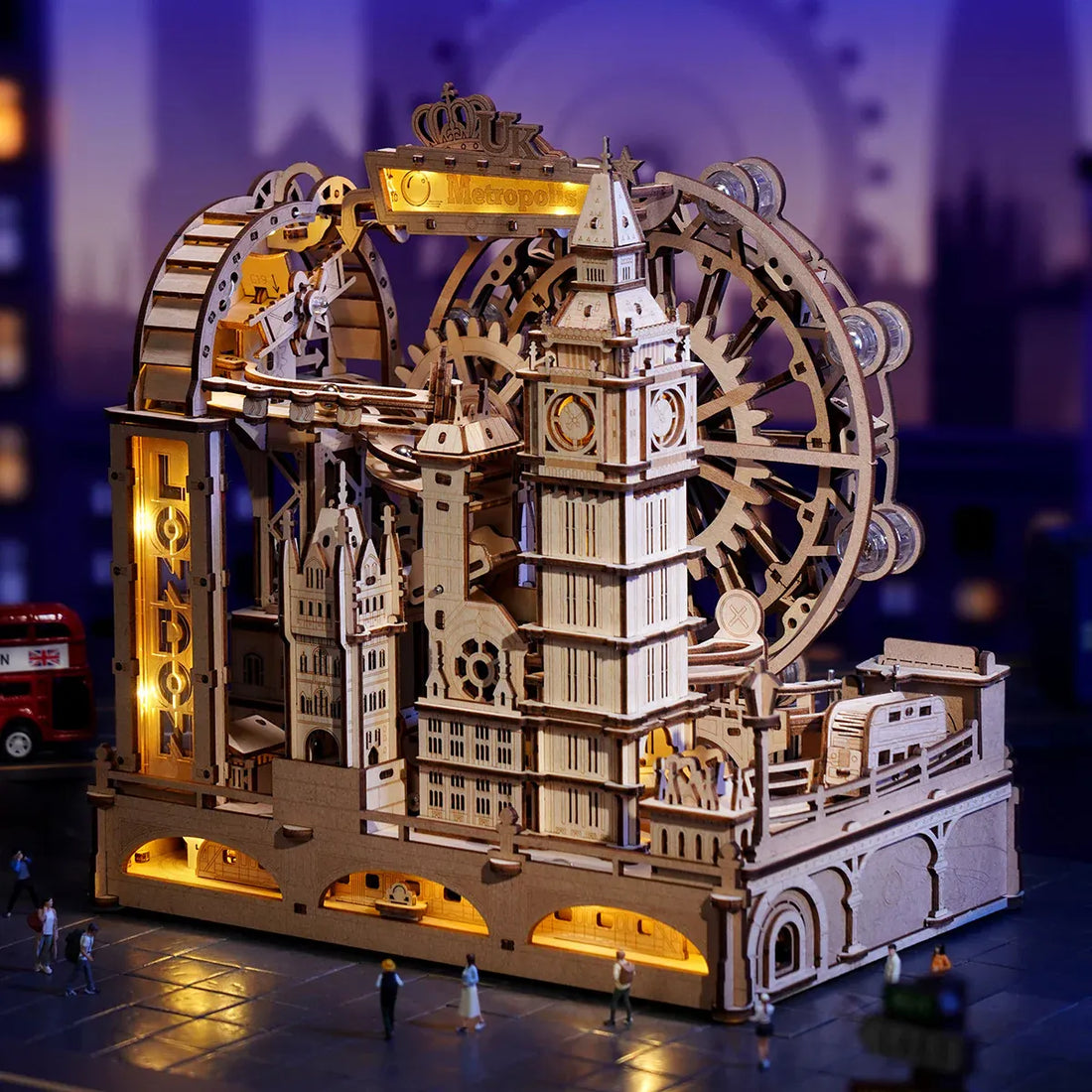 ROKR Marble Travel - London Marble Run 3D Puzzle DIY Kit, image 7