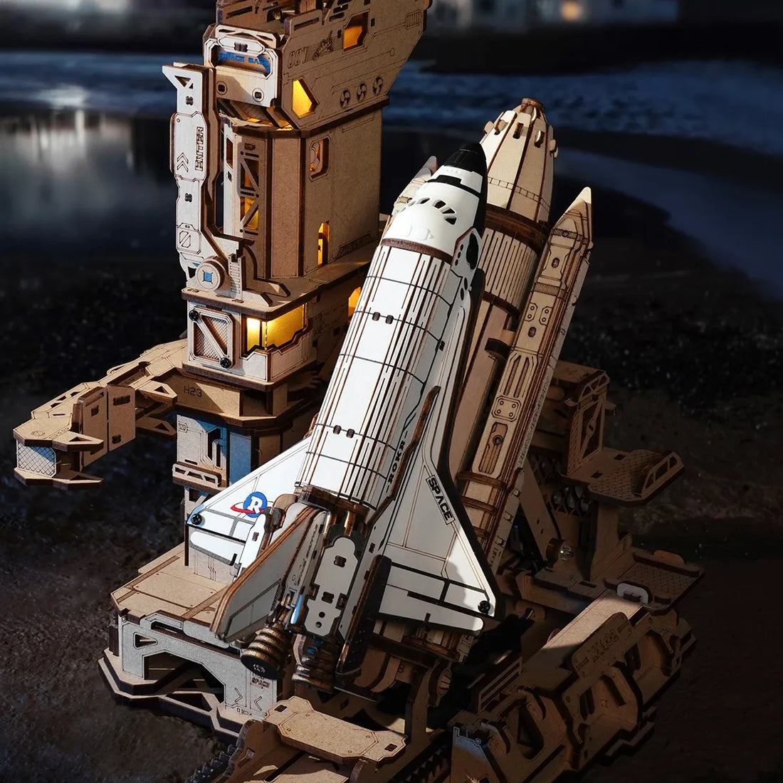 ROKR Space Shuttle Mechanical 3D Puzzle DIY Kit, image 6