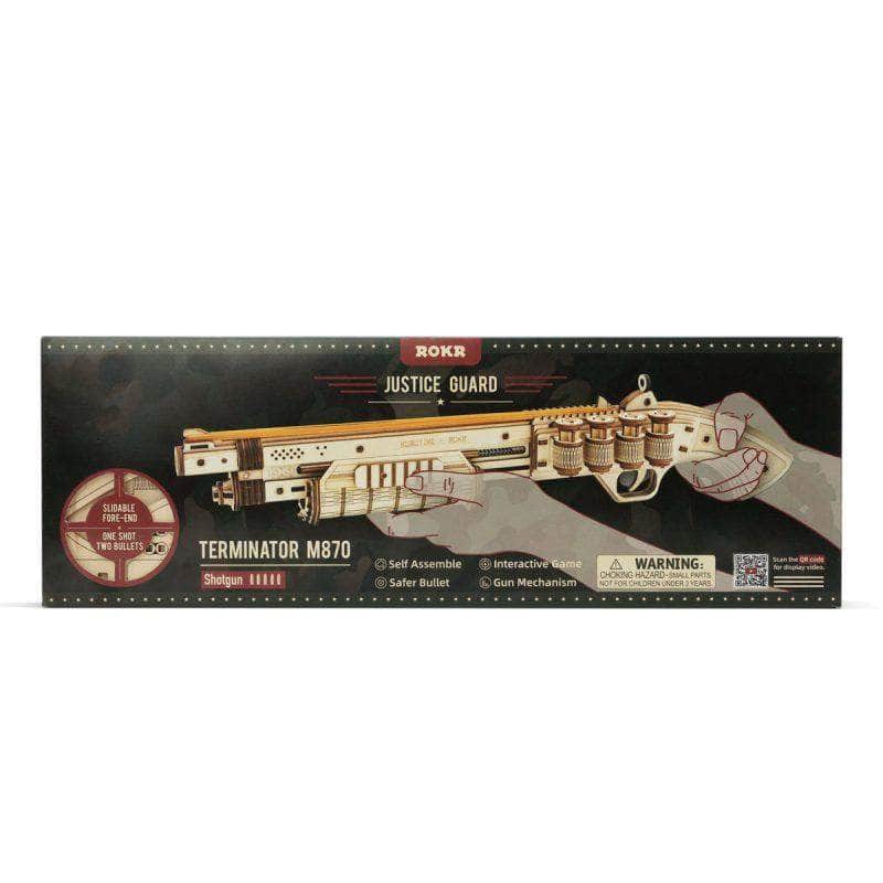 ROKR Justice Guard Terminator M870 DIY 3D Wooden Puzzles