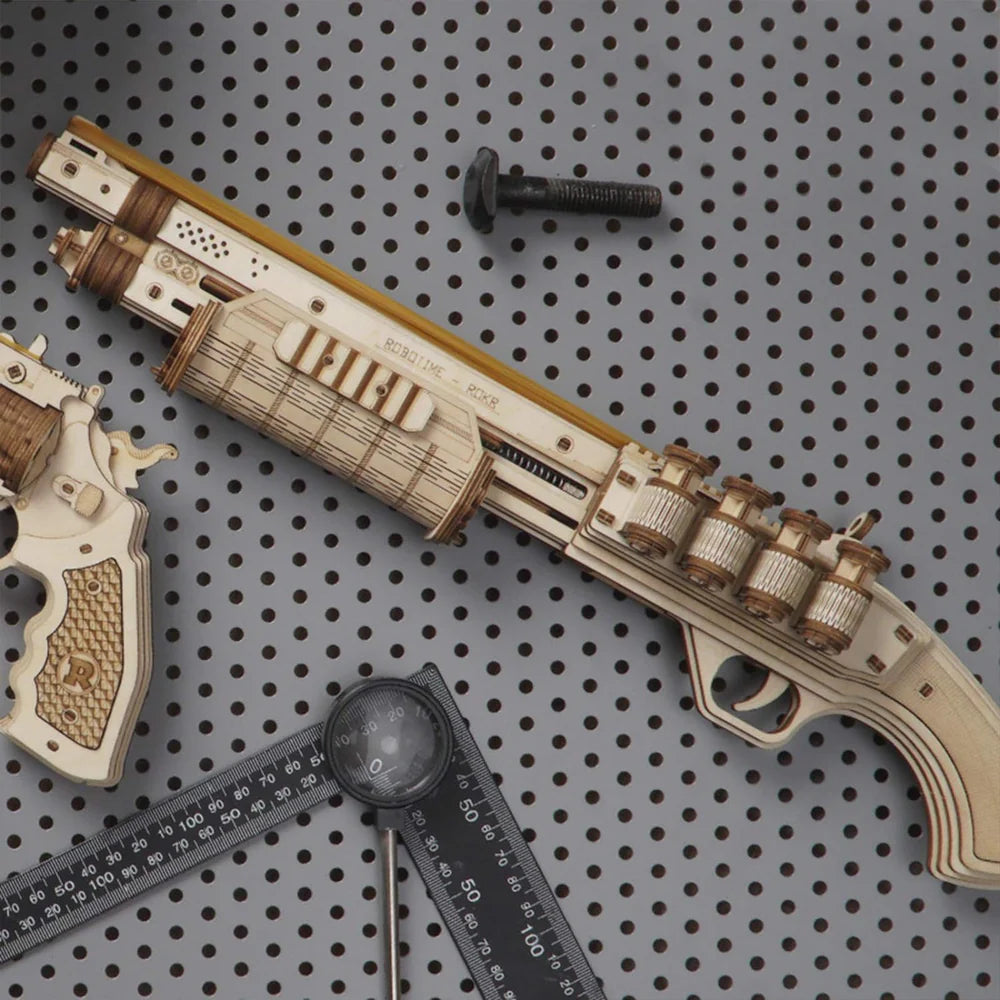 ROKR Justice Guard Terminator M870 DIY 3D Wooden Puzzles, image 7